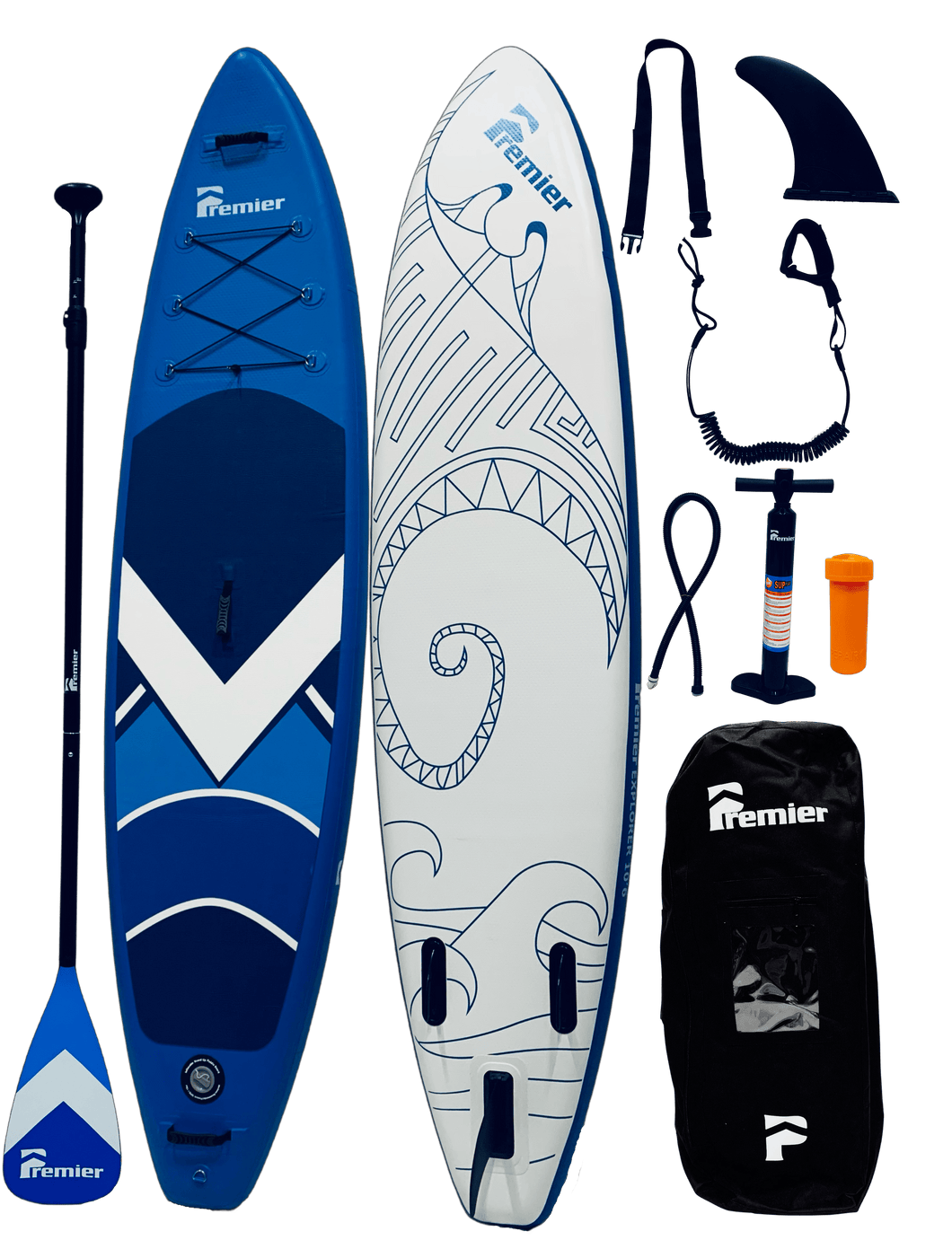 Premier Explorer 10'6 Paddle Board with Premium Accessory Kit